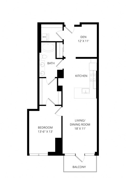 a floor plan of a house with an open floor plan and a staircase